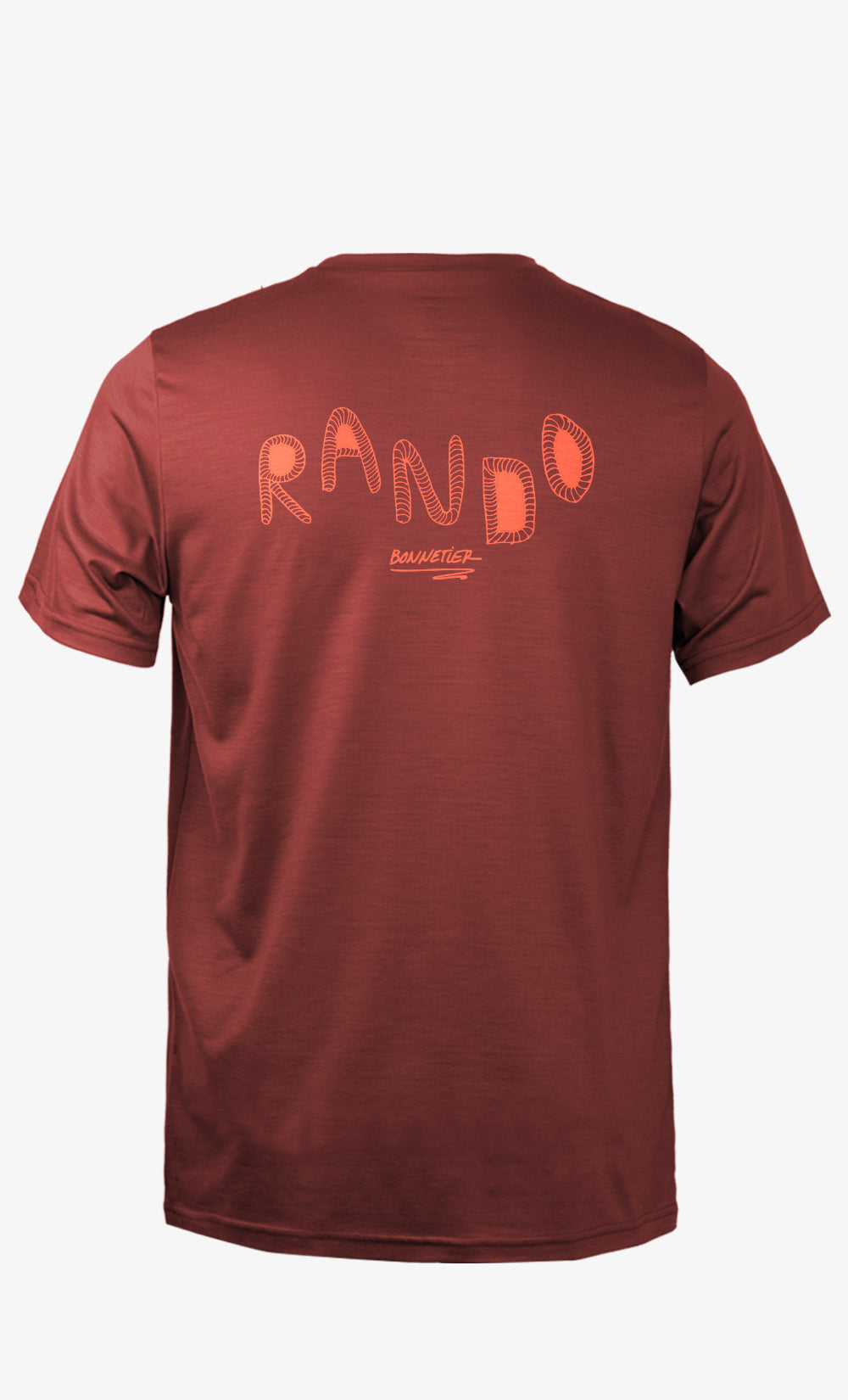 T-Shirt Mérinos Homme Carmin Ultra Léger - Rando