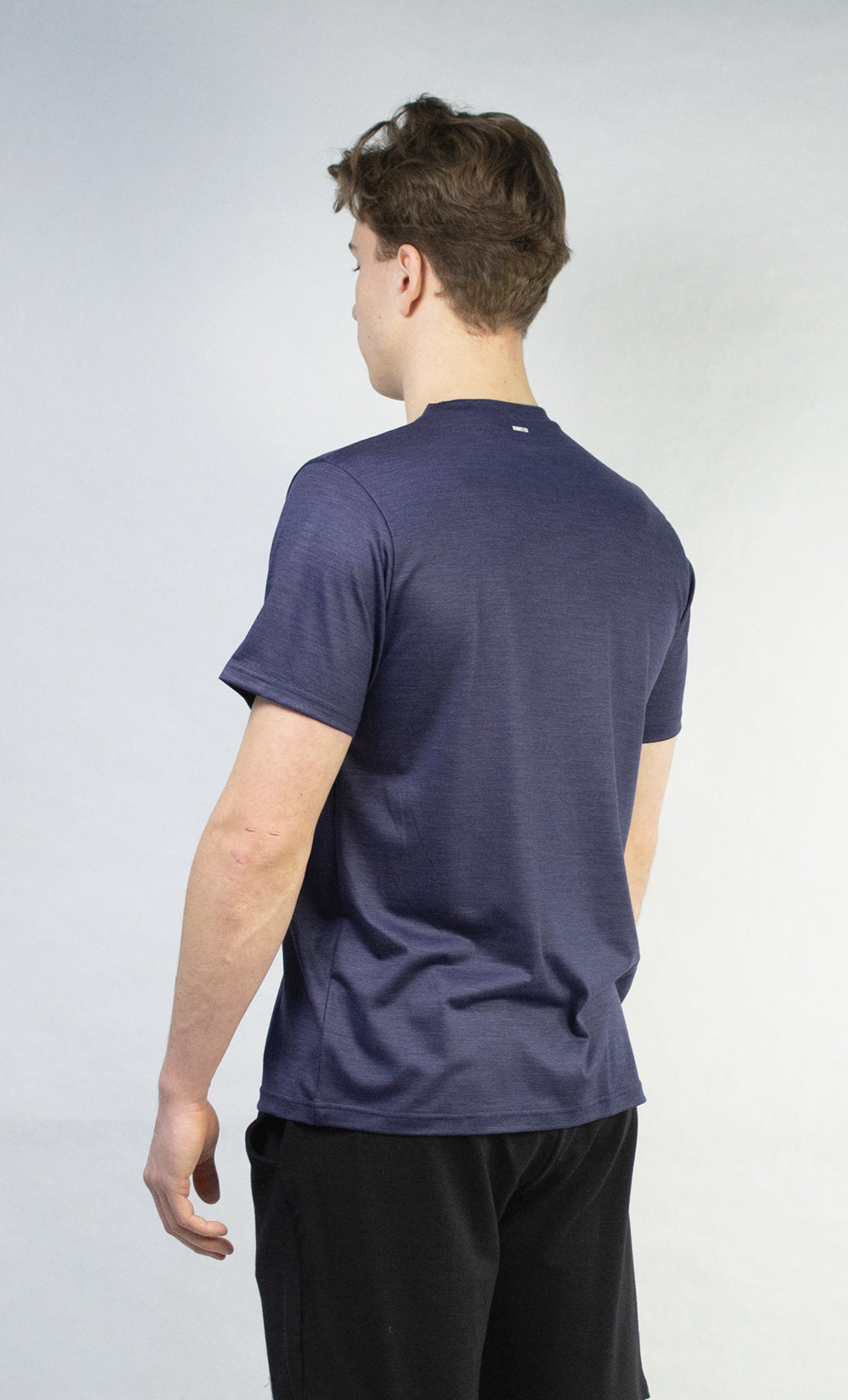 T-Shirt Mérinos Homme Bleu Nuit Ultra Léger - Shacky Tree